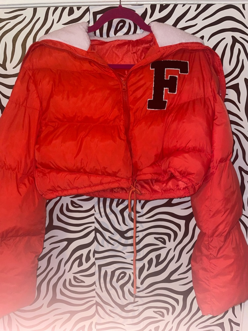 “f” puffer jacket♥️ - Picture 8 of 11